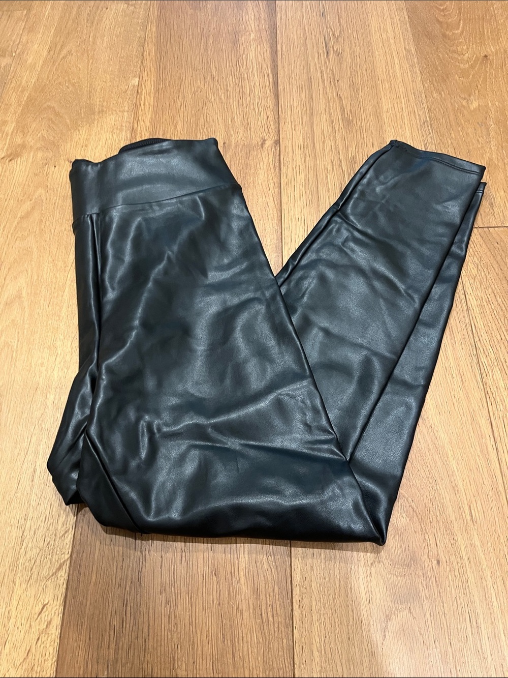 Abercrombie and Fitch leather leggings, size medium